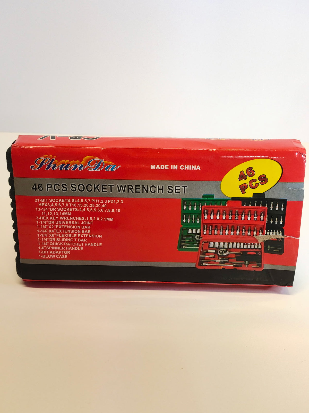 46-Piece Socket Wrench & Repair Tool Set with Case