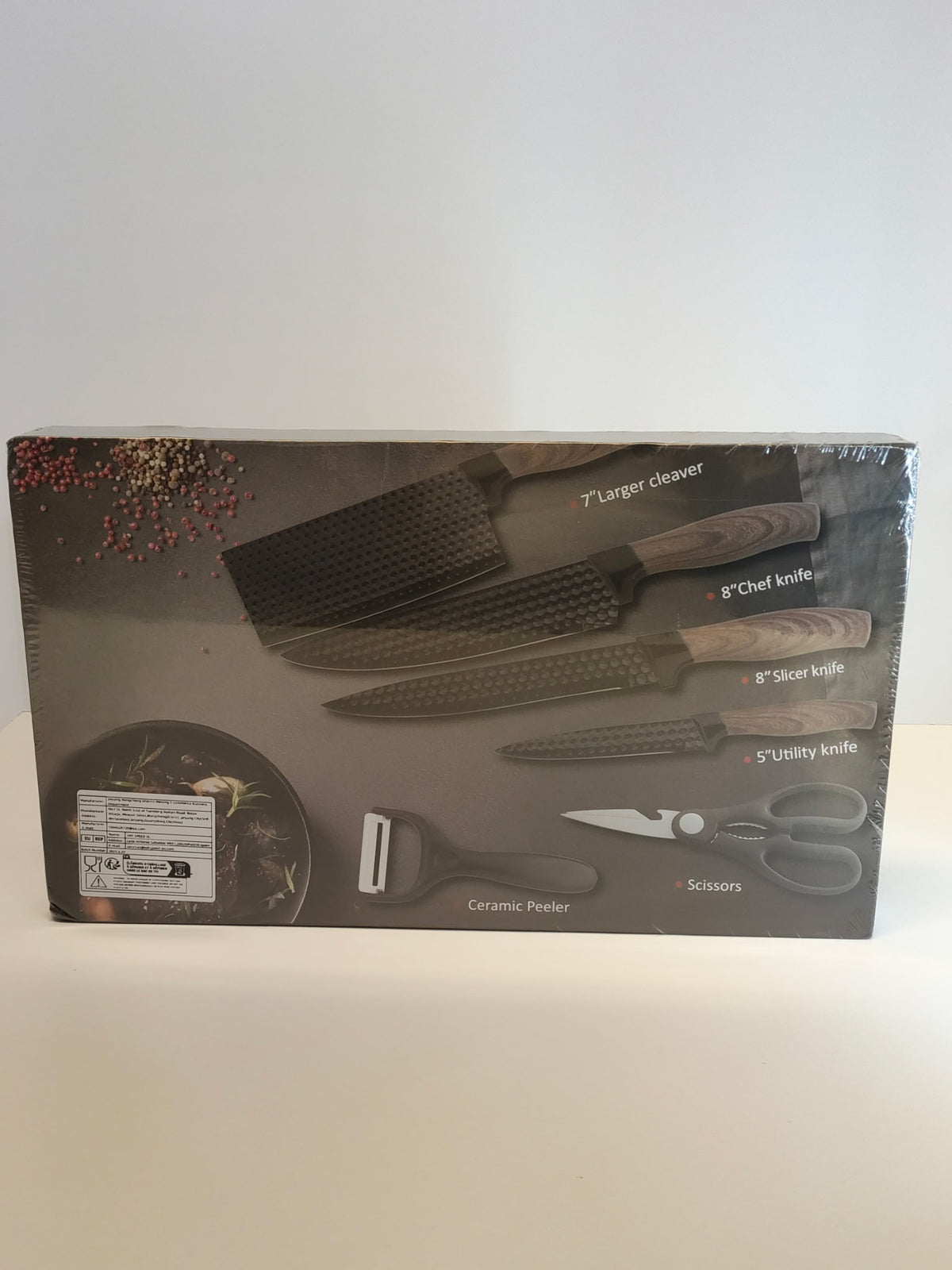 6-Piece Kitchen Knife & Prep Set