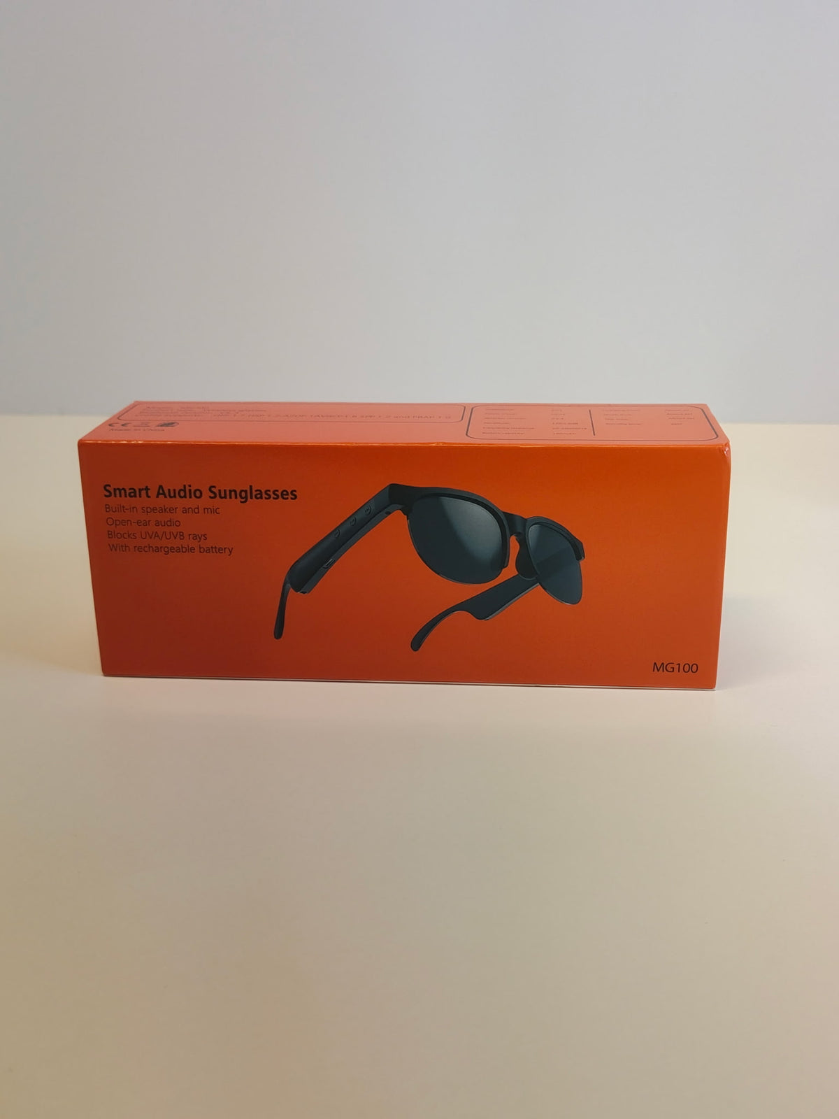 MG100 Smart Audio Sunglasses with Built-In Speaker & Mic