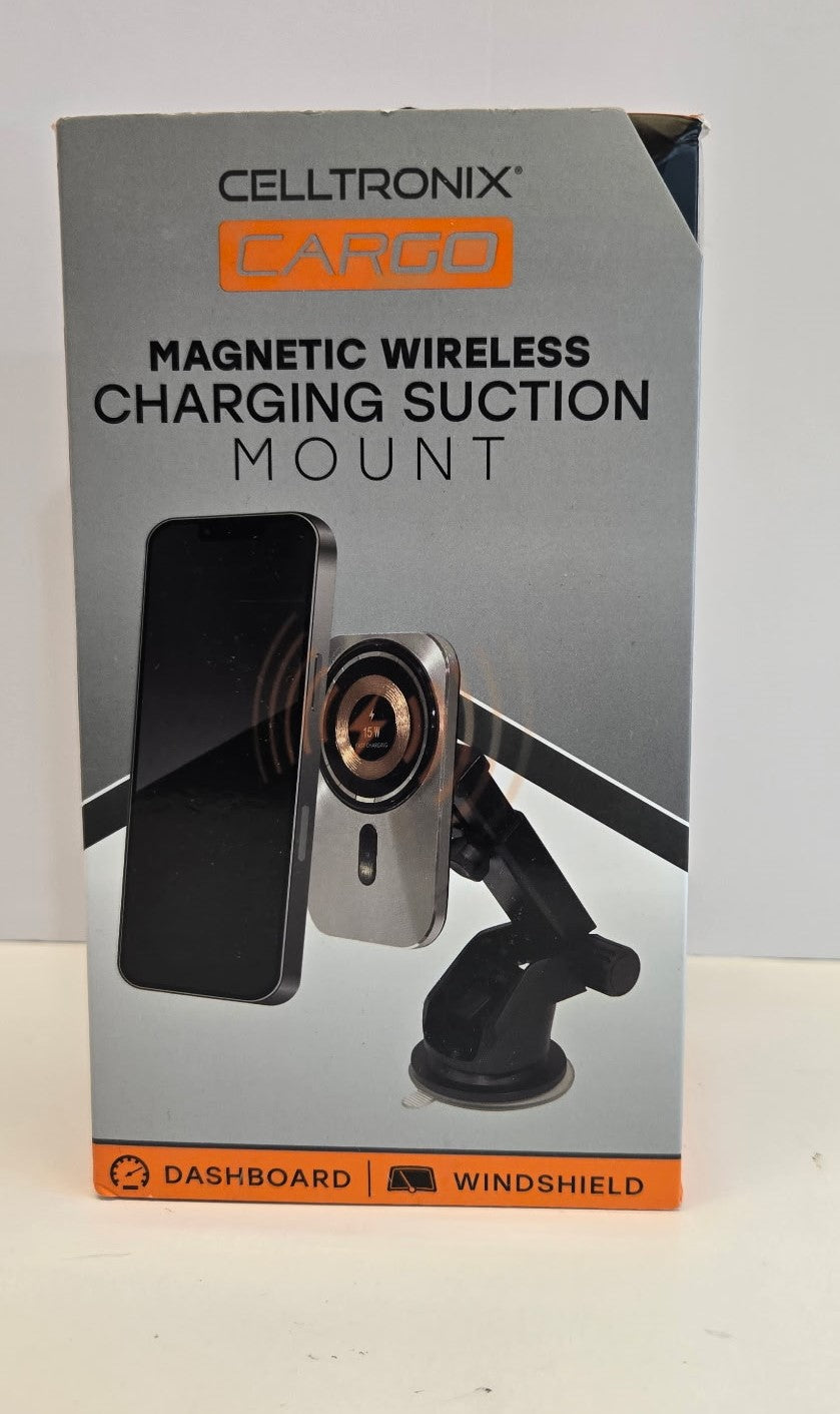 Celltronix Cargo Magnetic Wireless Charging Suction Phone Mount – Dashboard & Windshield